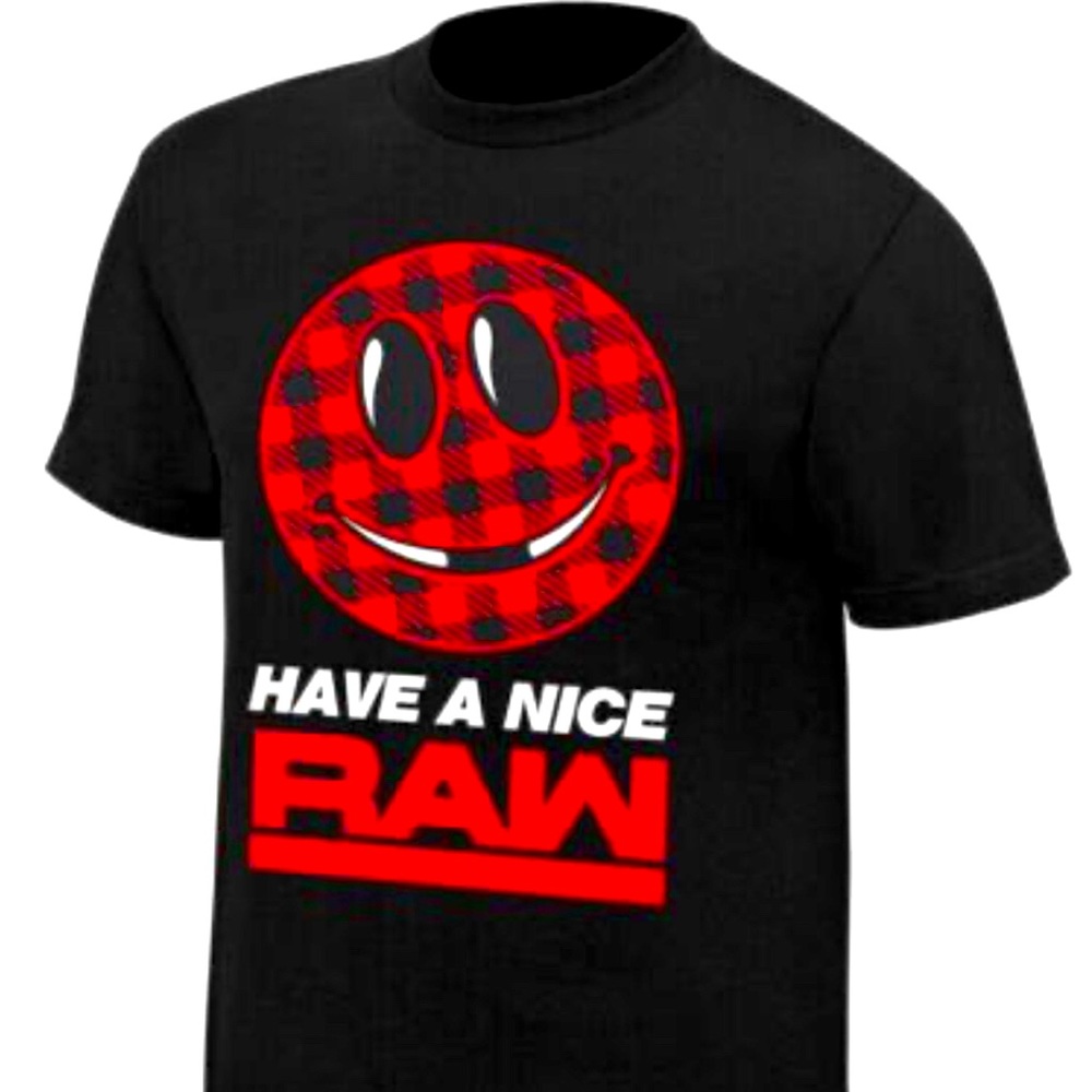 WWE Black and Red Short Sleeve Tee